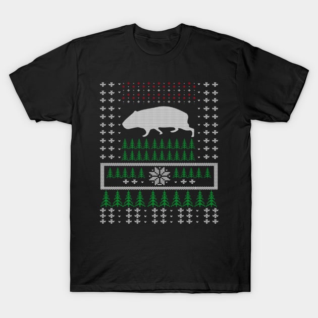 Guinea Pig Ugly Christmas Sweater Gift T-Shirt by uglygiftideas